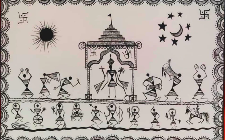 Warli painting workshop by Chanda Dobriyal