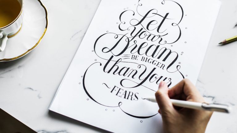 Calligraphy workshop by Chanda Dobriyal